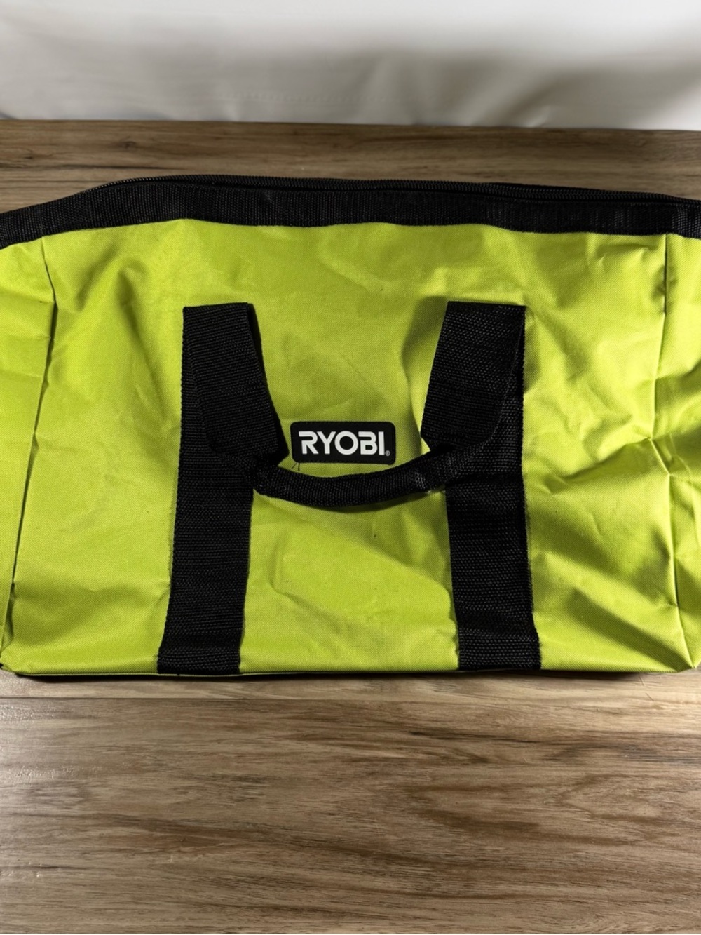 Ryobi Contractor Bag Heavy Duty Canvas Wide Mouth Tool Bag 18x12x14 NEW